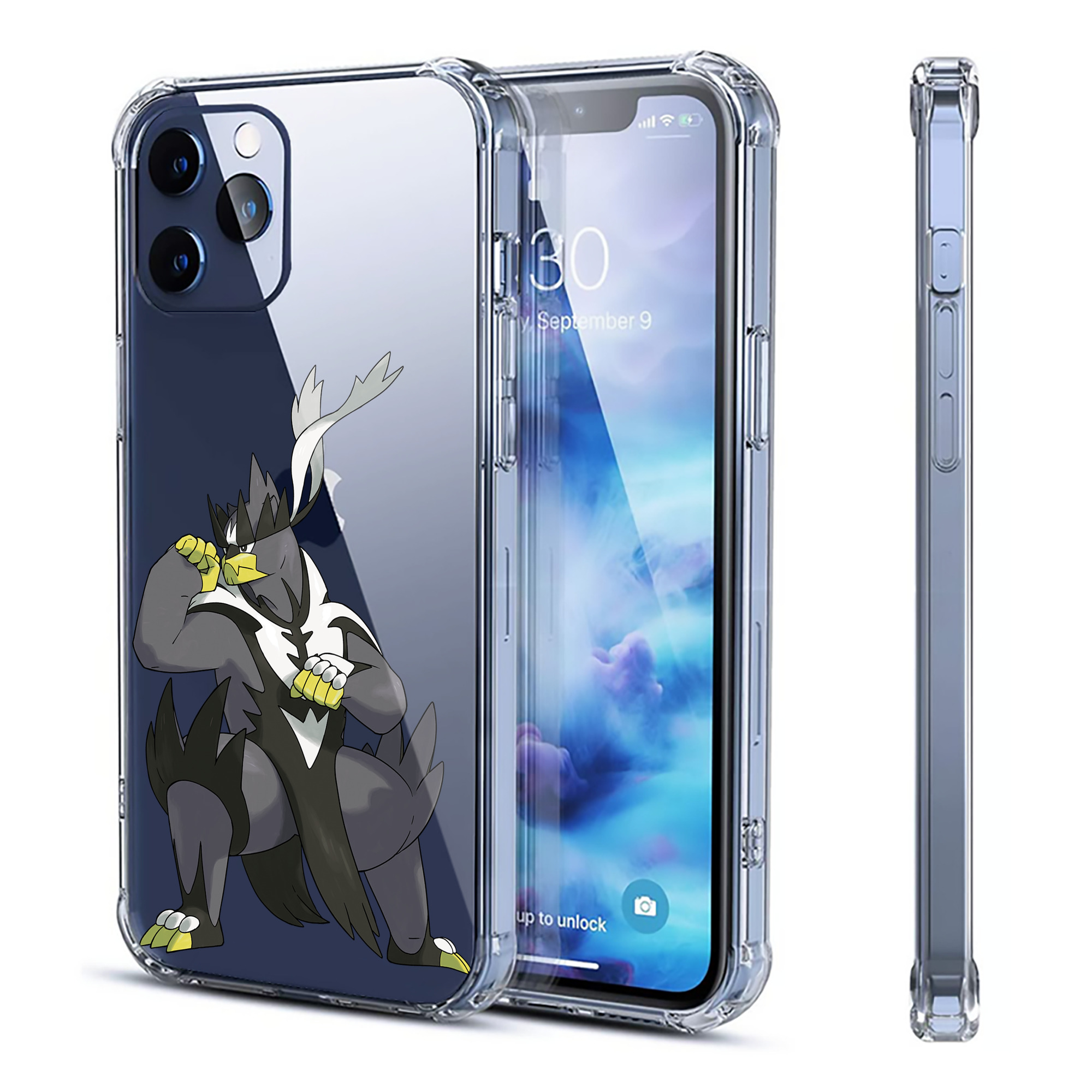 （画像用） ポケットモンスター Pokémon 【iPhone 12シリーズ対応】透明スマホケース（クリアソフトケース）